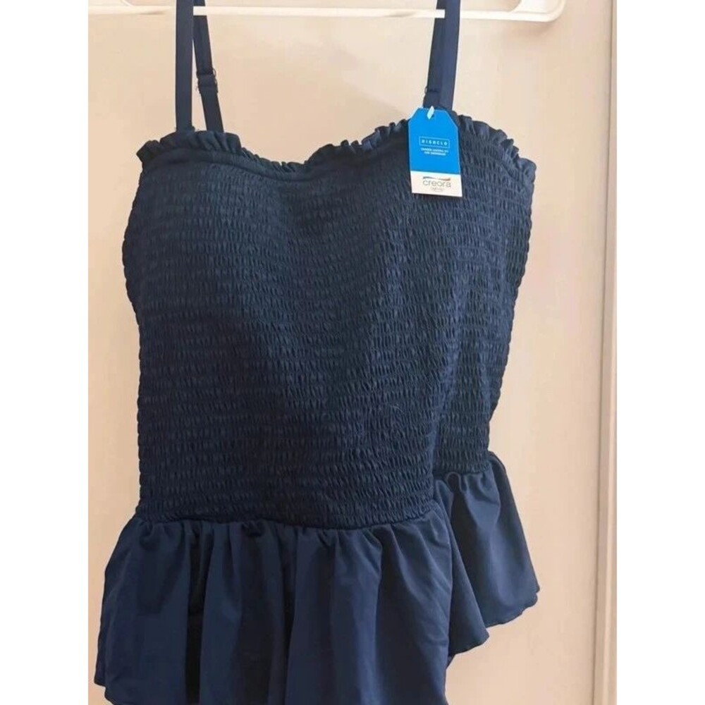 Lands’ End navy swimsuit NWT